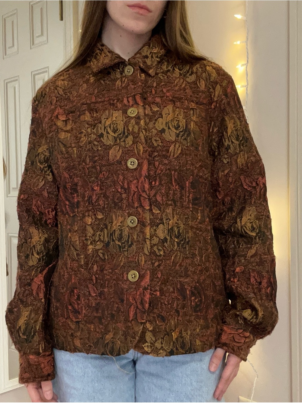 Fall Colored Button Up Jacket - Picture 2 of 7